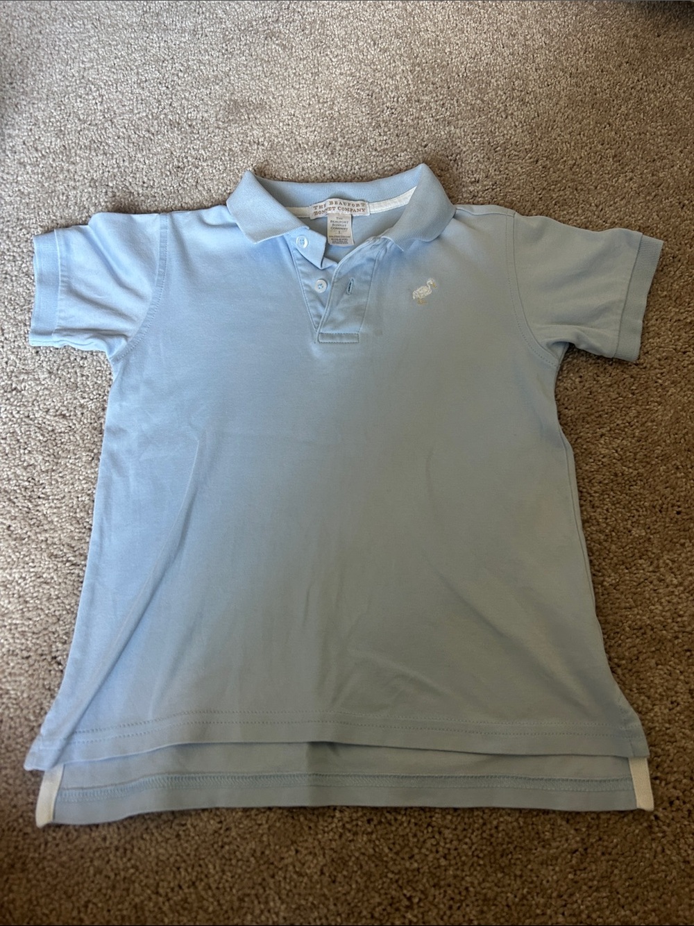 The Beaufort Bonnet Company Light Blue Kids Polo